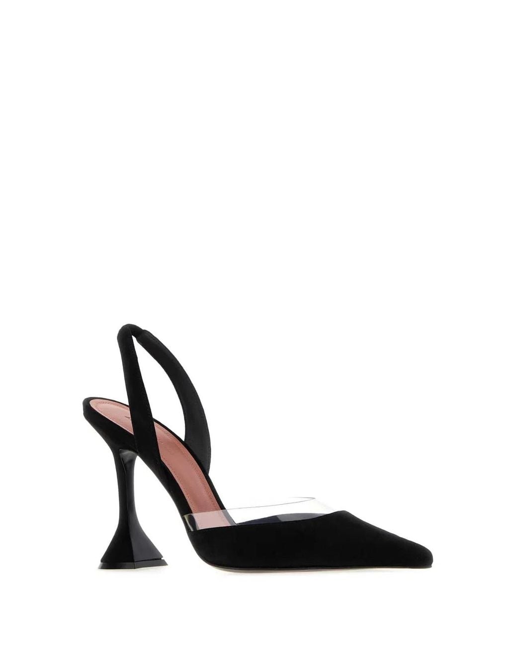 AMINA MUADDI Black Suede Lara Pumps