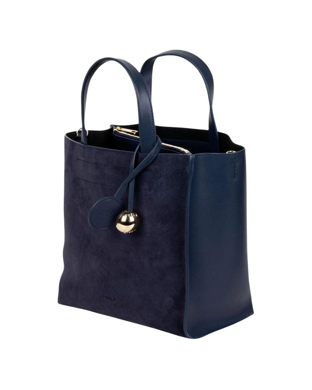 Furla Blue Divide Top-Handle Bag