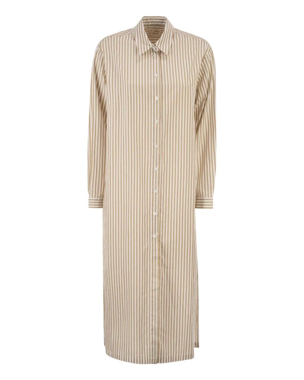 Mc2 Saint Barth Natural Long 'Shirtdress' Shirt