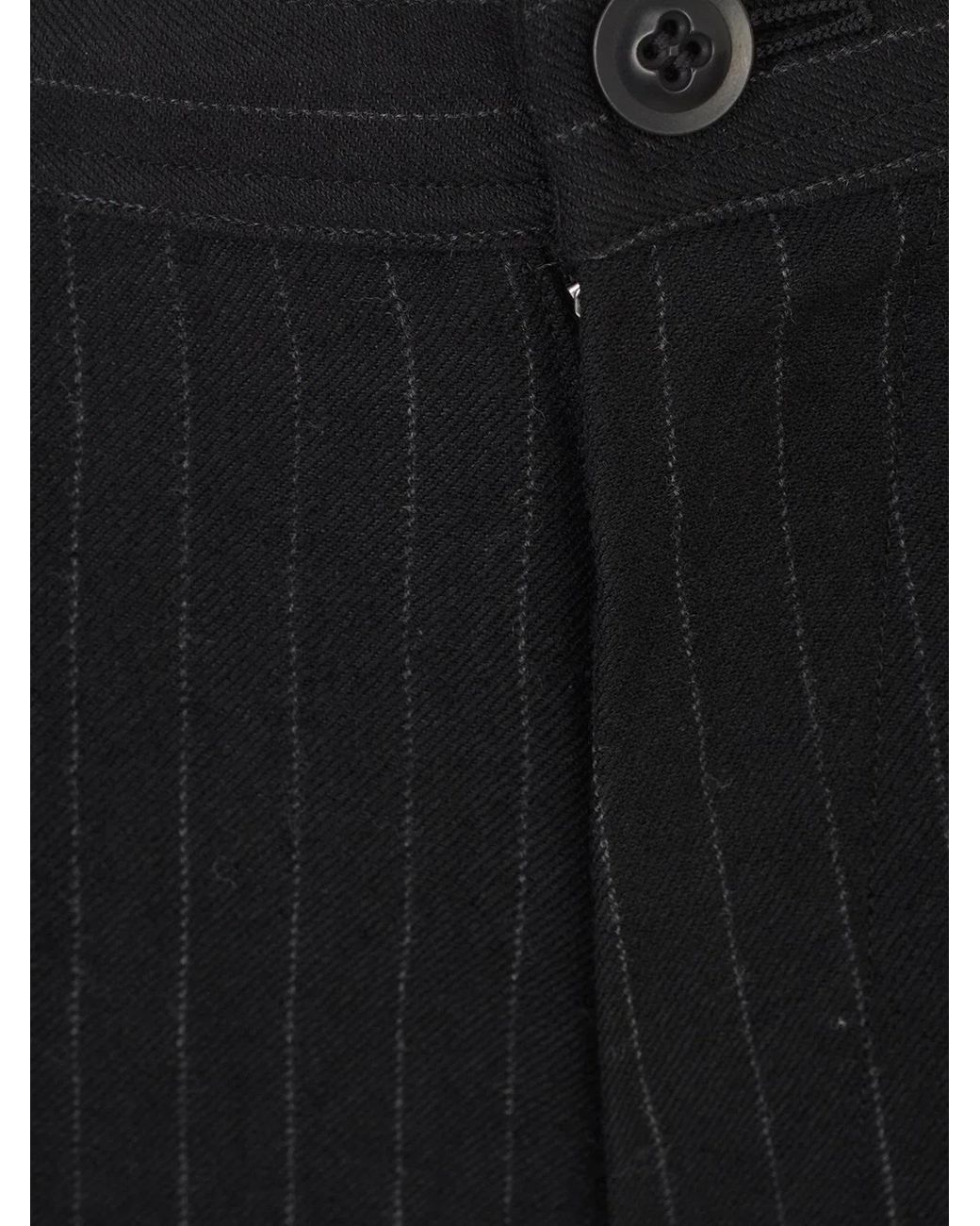 Y's Yohji Yamamoto Black O Waist String Thin Pants