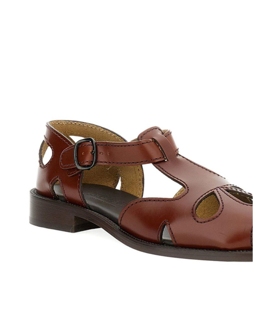 Hereu Brown Floreta Suede Leather Loafer