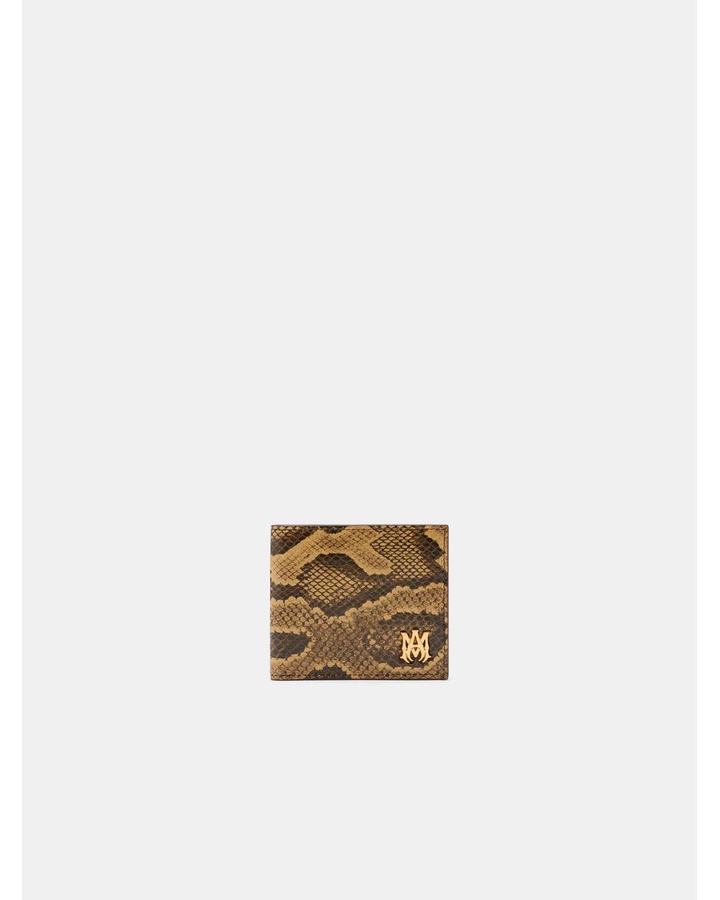 Amiri White Python Bifold Wallet for men