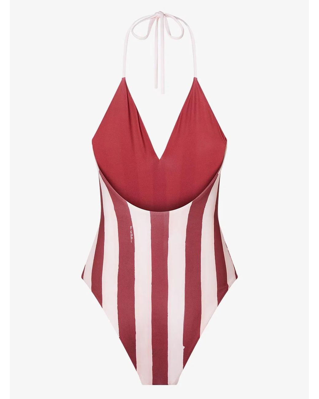Fendi Red Reversible One-Piece Swimsuit