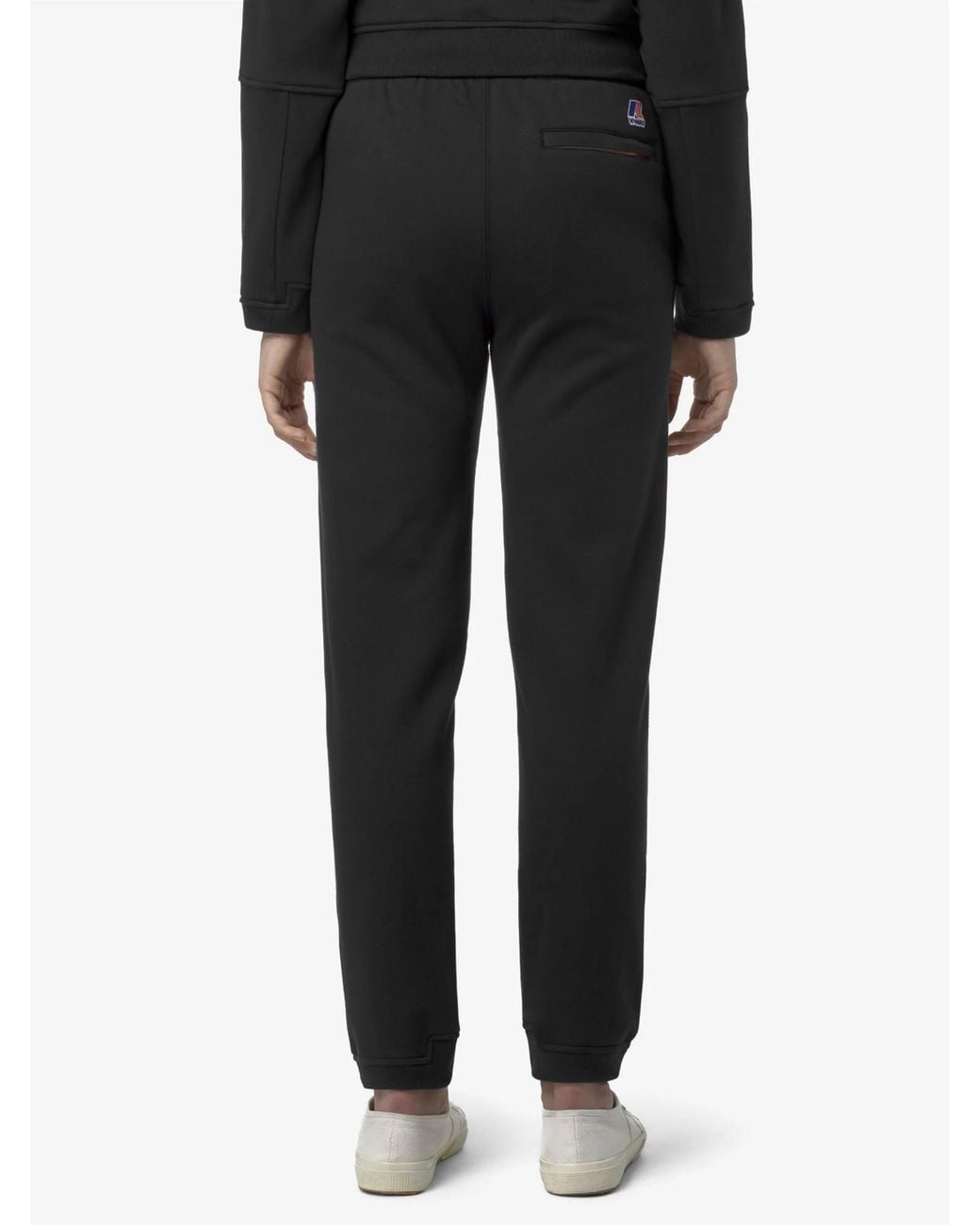 K-Way Black Philbert Brushed Pc Pants for men