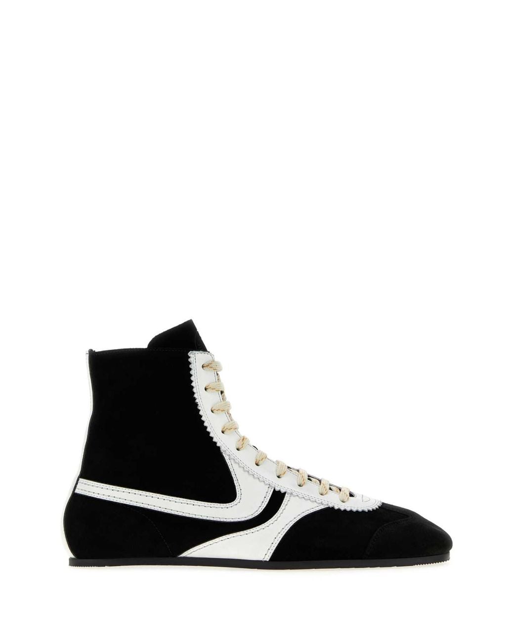 Dries Van Noten Black M. L. Leather Sneakers for men