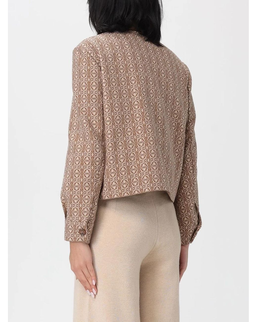 Max Mara Natural Embroidered Cotton Viborg Jacket