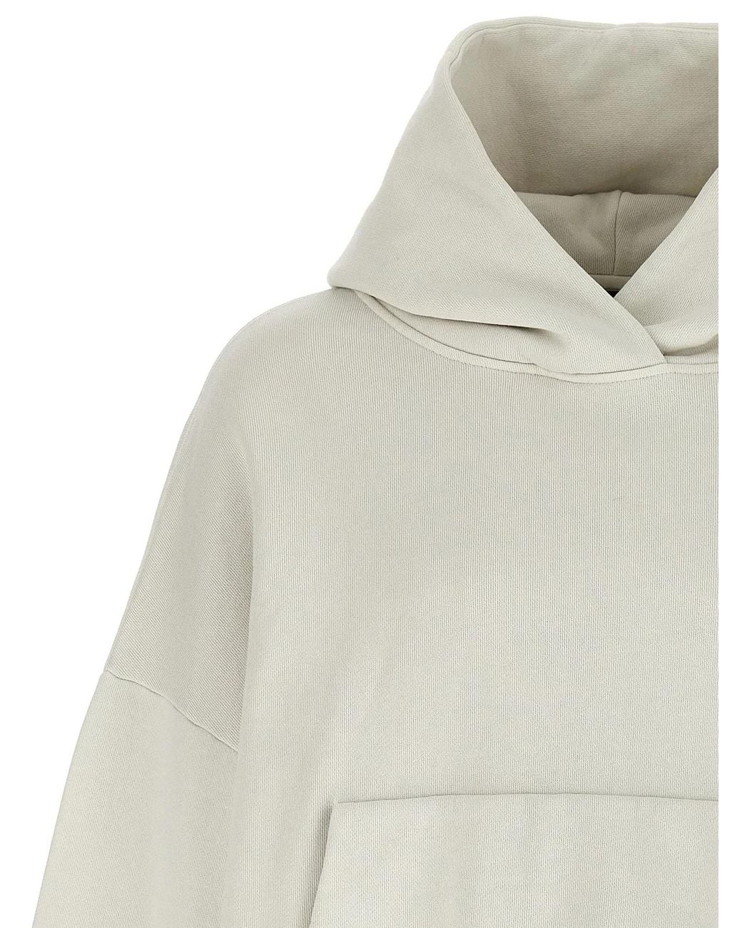 Entire studios White Cotton Hoodie for men