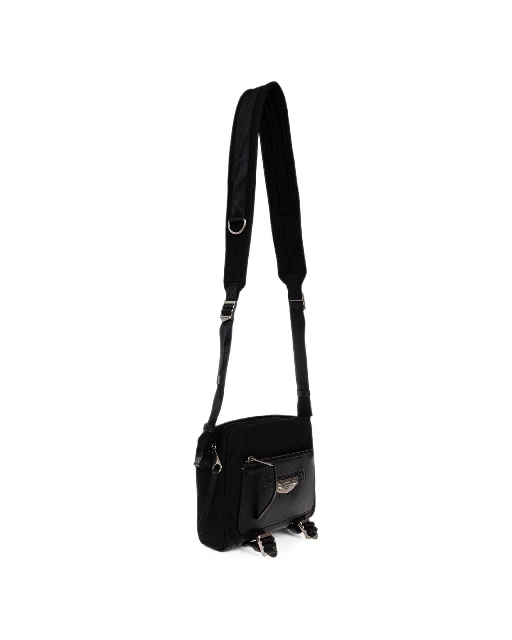 Balenciaga White Sleek Crossbody Mini Handbag for men