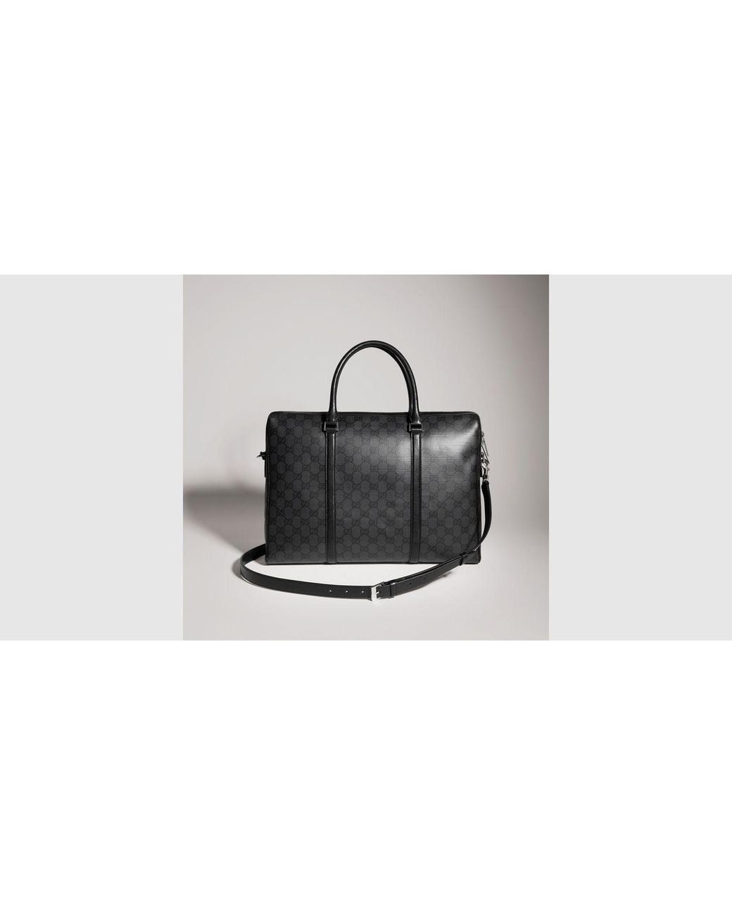 Gucci Black Gg Canvas Backpack for men