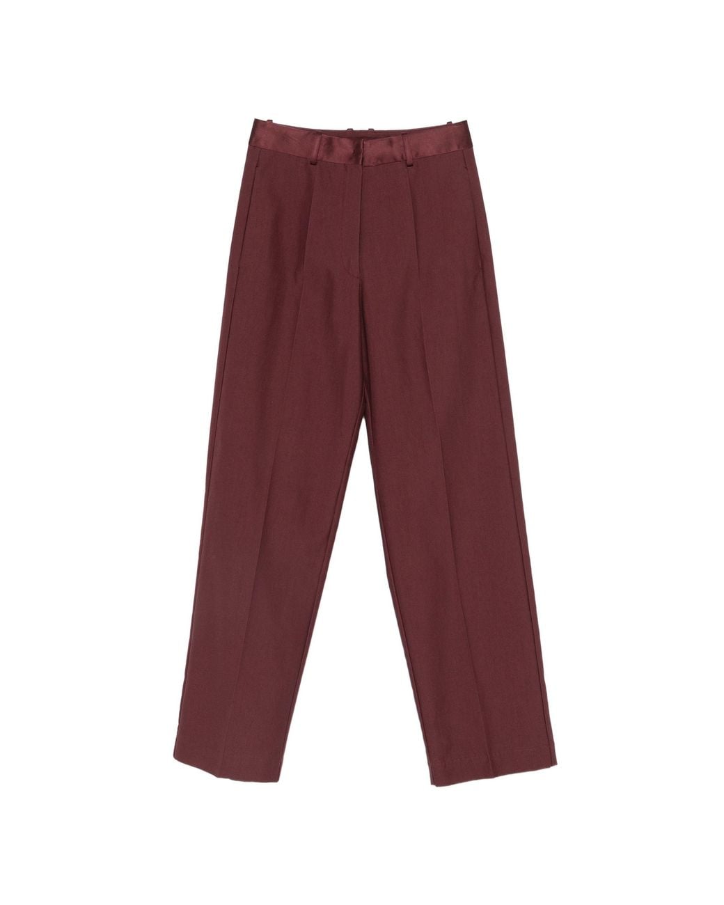Forte_forte Purple Chic Viscose Cotton Pants