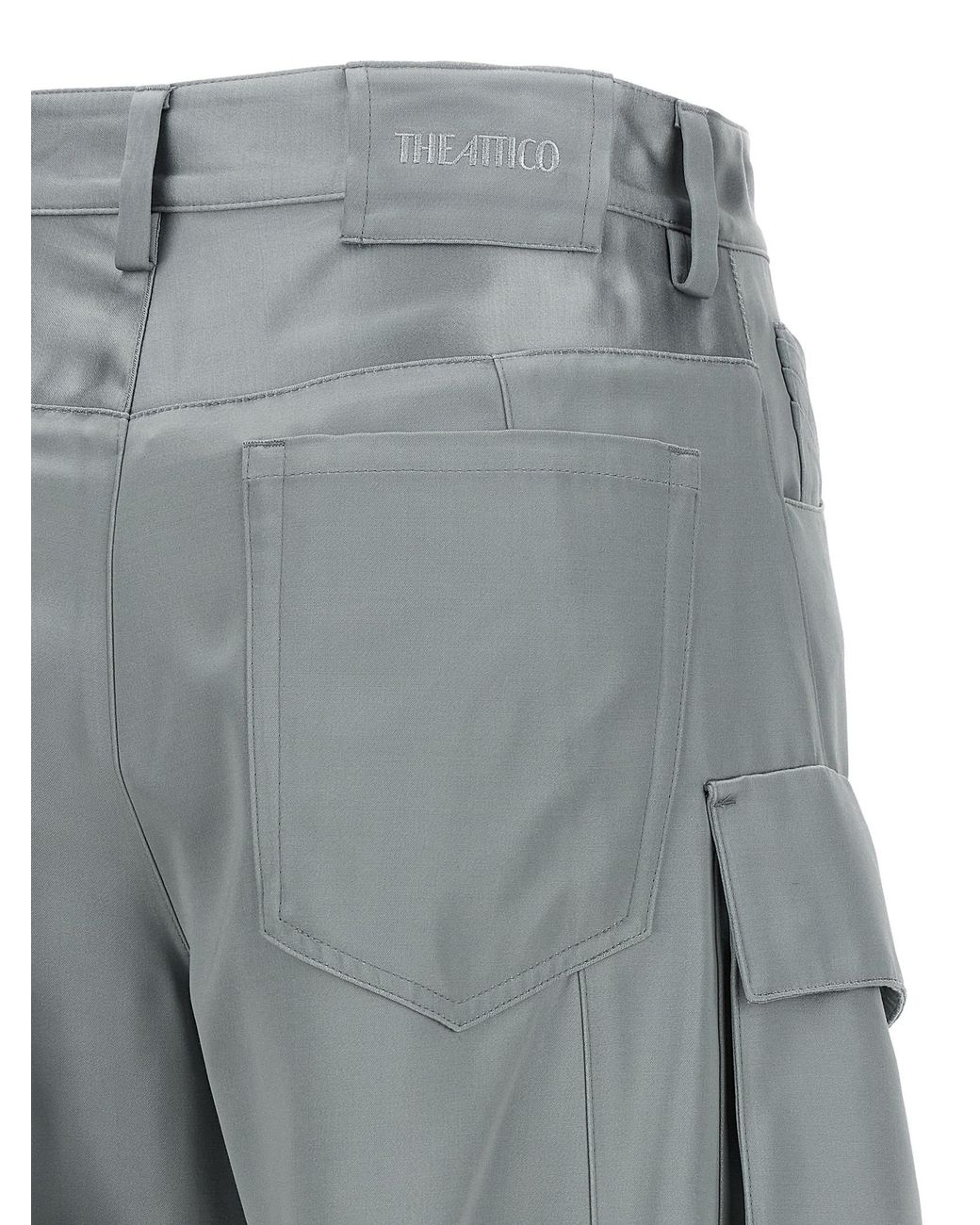 The Attico Gray 'Superattico 10' Collection Cargo Pants