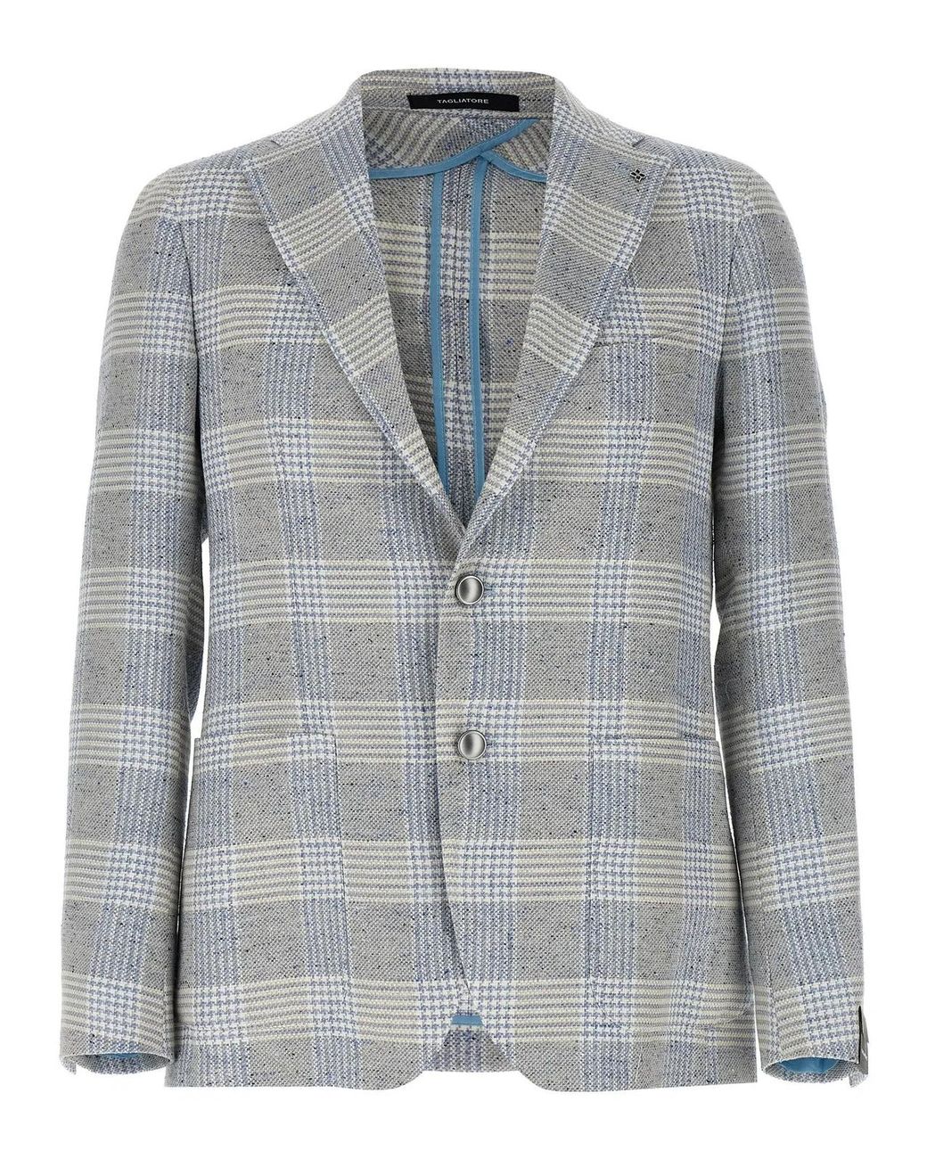 Tagliatore Gray Cotton Blazer for men