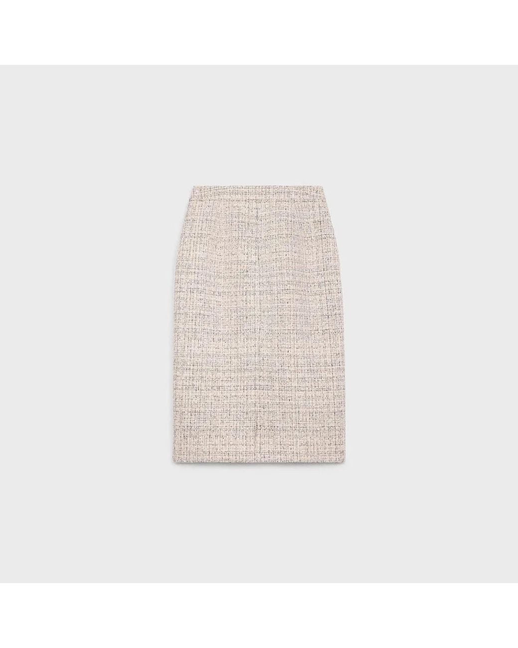 Céline White Jupe Crayon