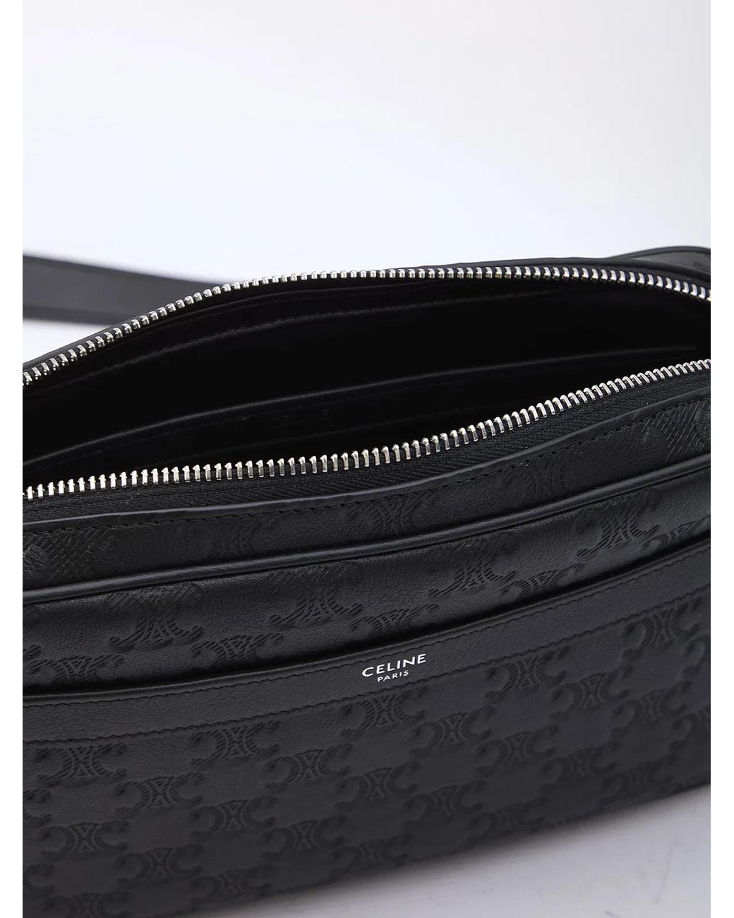 Céline Black Messenger Bag Made Of Calf Leather for men