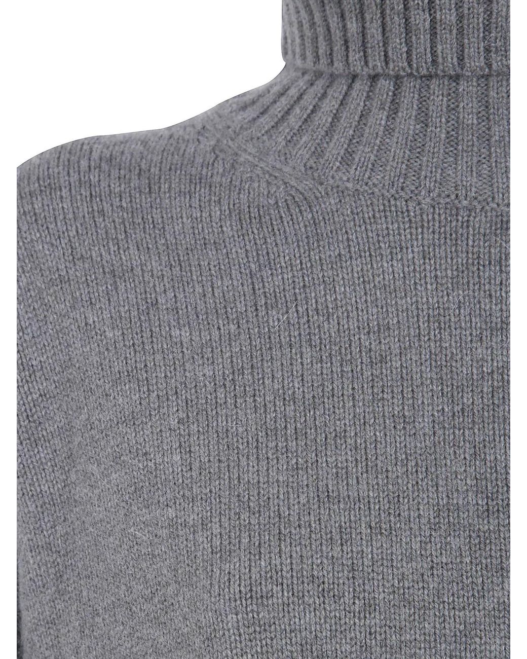 Soeur Gray William" Oversize Turtleneck Sweater