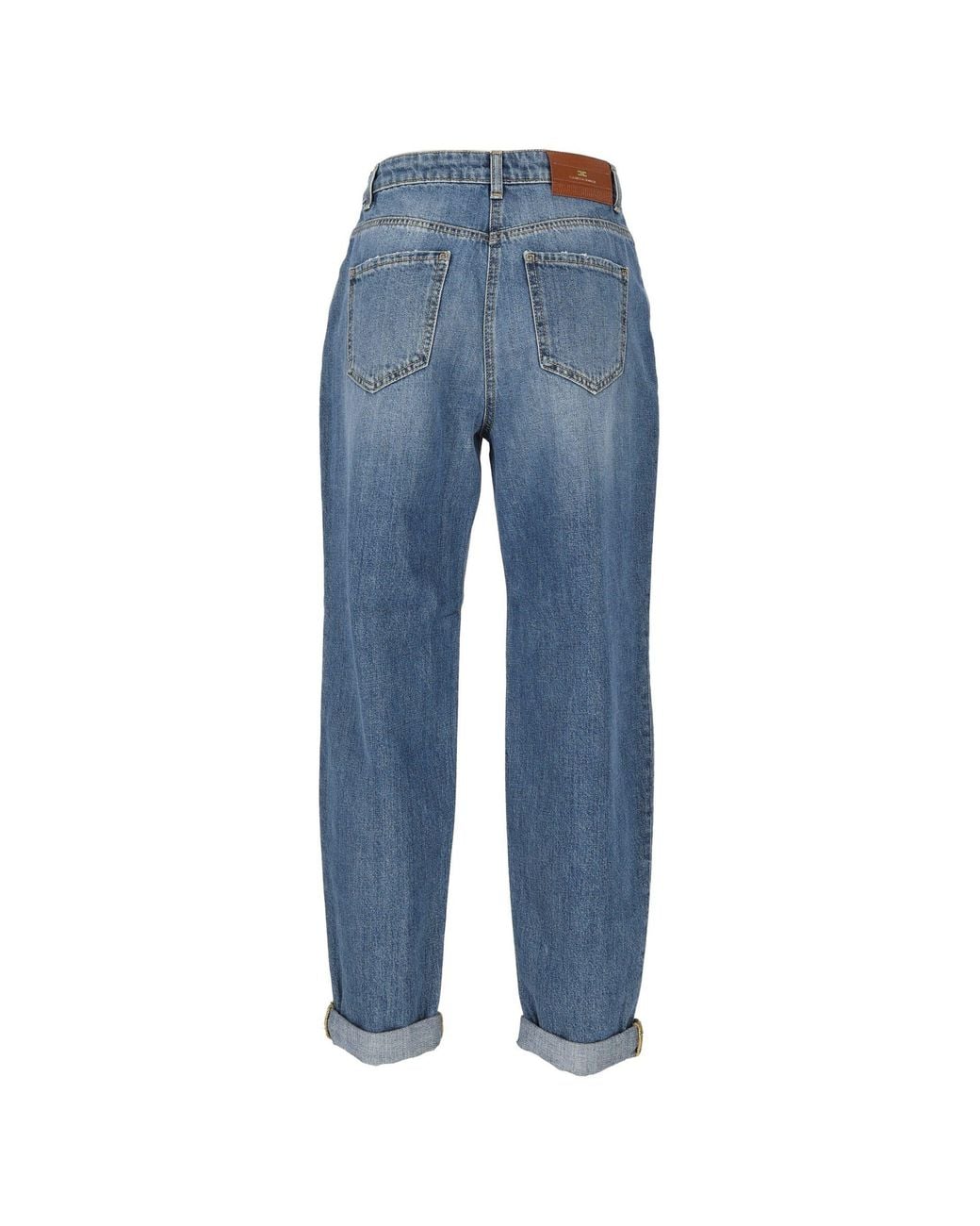 Elisabetta Franchi Blue Cotton Jeans
