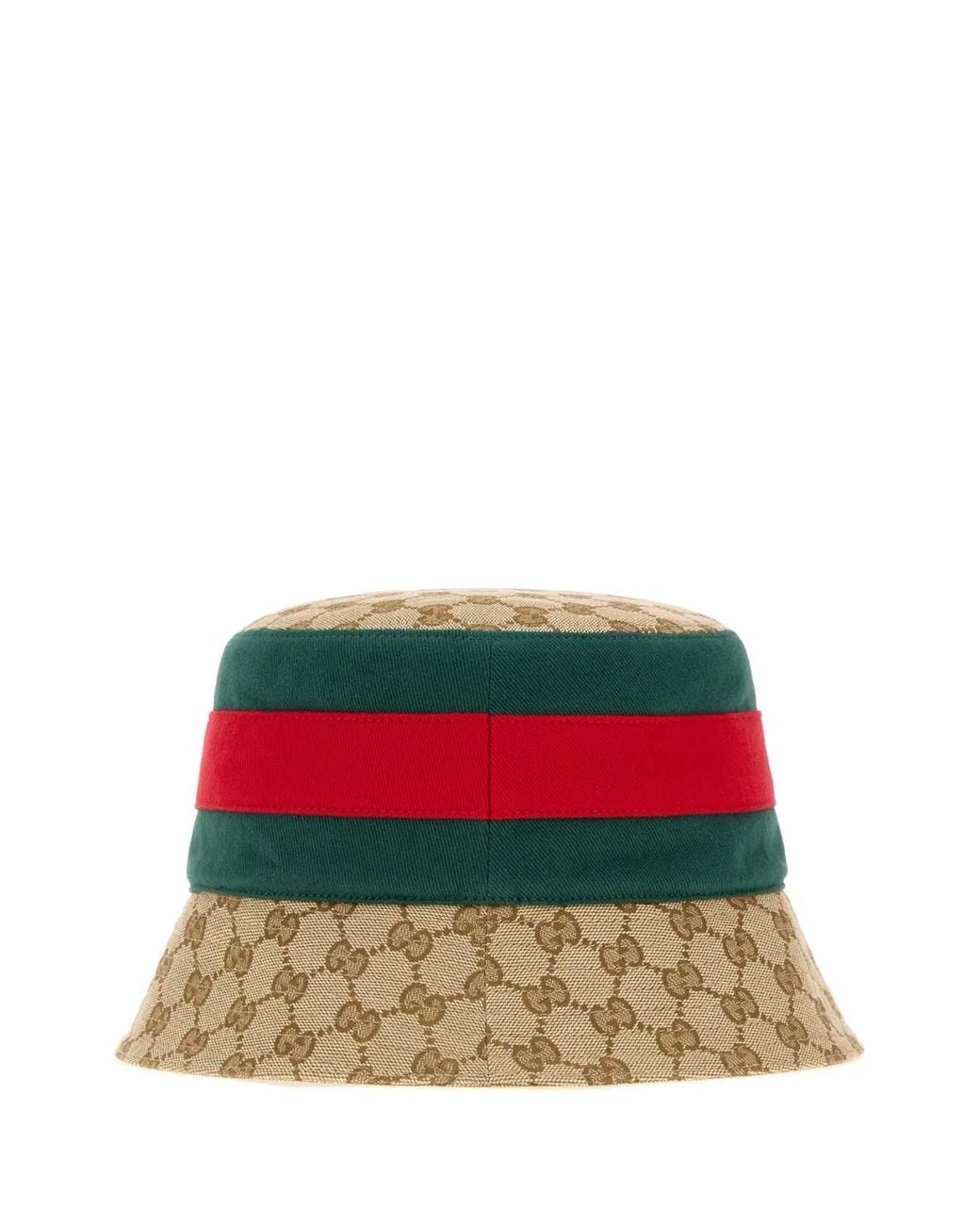 Gucci Red Gg Fabric Bucket Hat for men