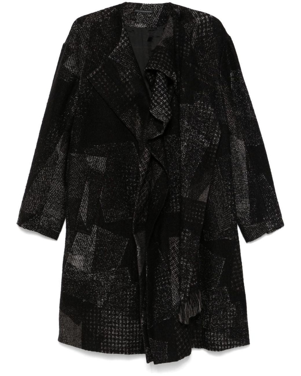 Y's Yohji Yamamoto Blue Ka-Scarf Coat