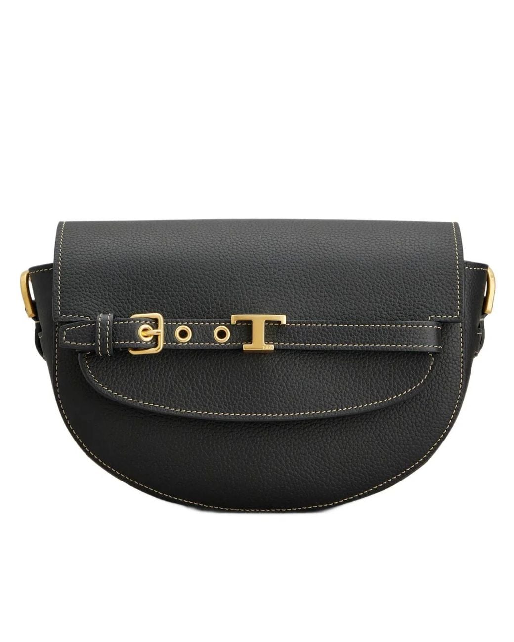Tod's Black Tim Round Mini Crossbody