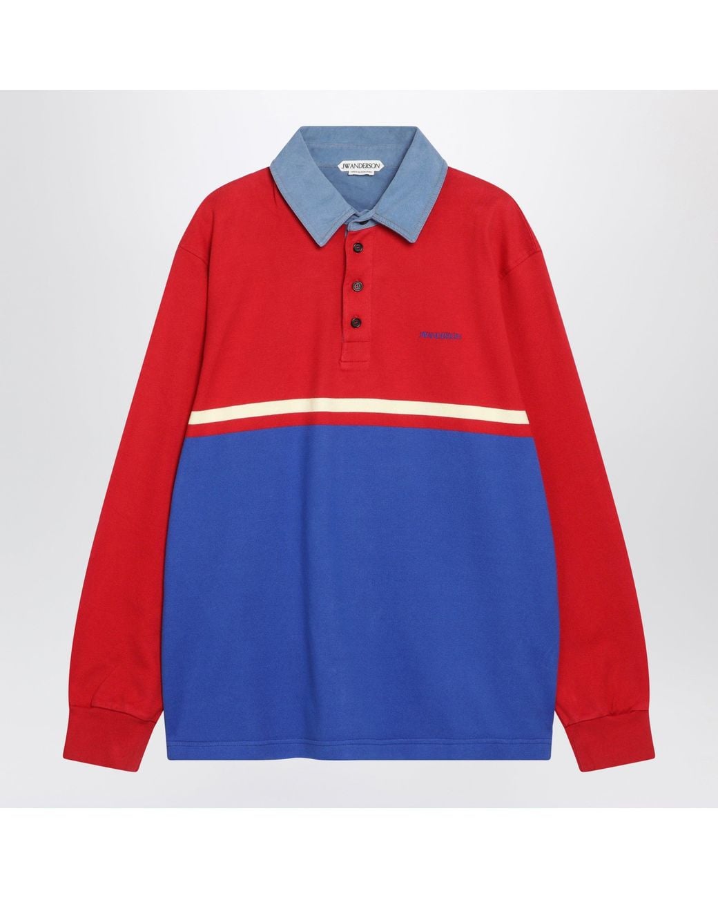 J.W. Anderson Red Rugby Polo Shirt for men