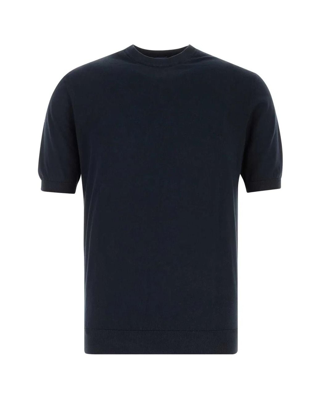 Fedeli Blue Girocollo Mc for men
