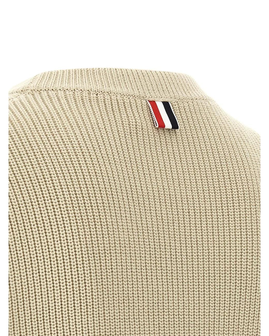 Thom Browne Natural '4Bar' Sweater for men