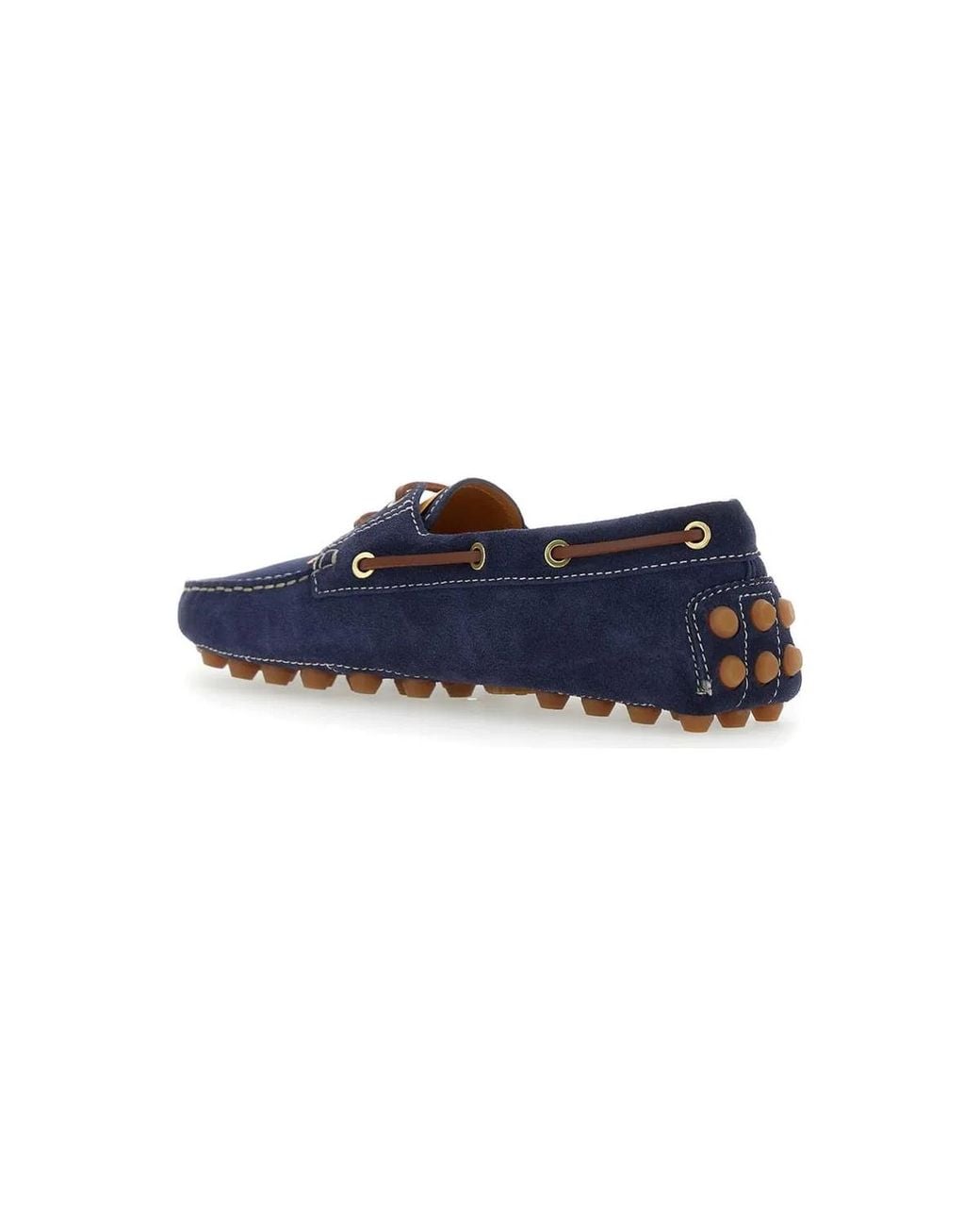 Tod's Blue Boat Gommino Bubble Loafers