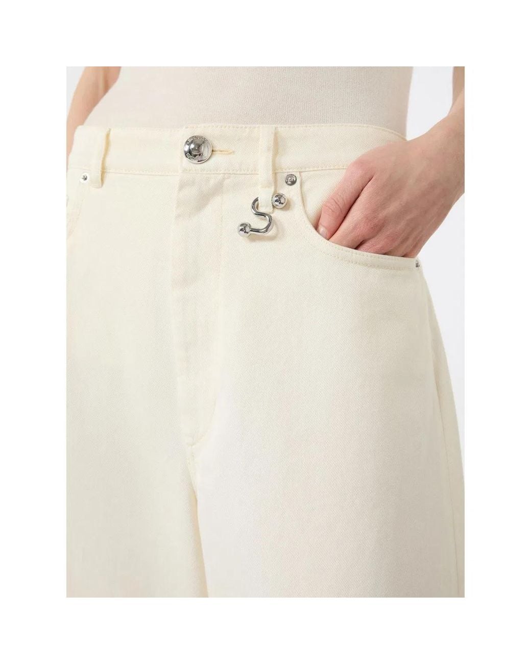 Max Mara White Spdsiamese Trouser