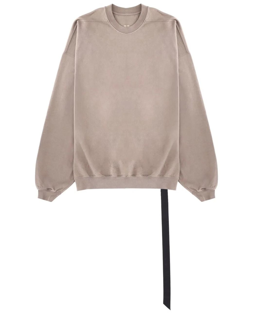 Rick Owens Natural Felpa Hun Crewneck for men