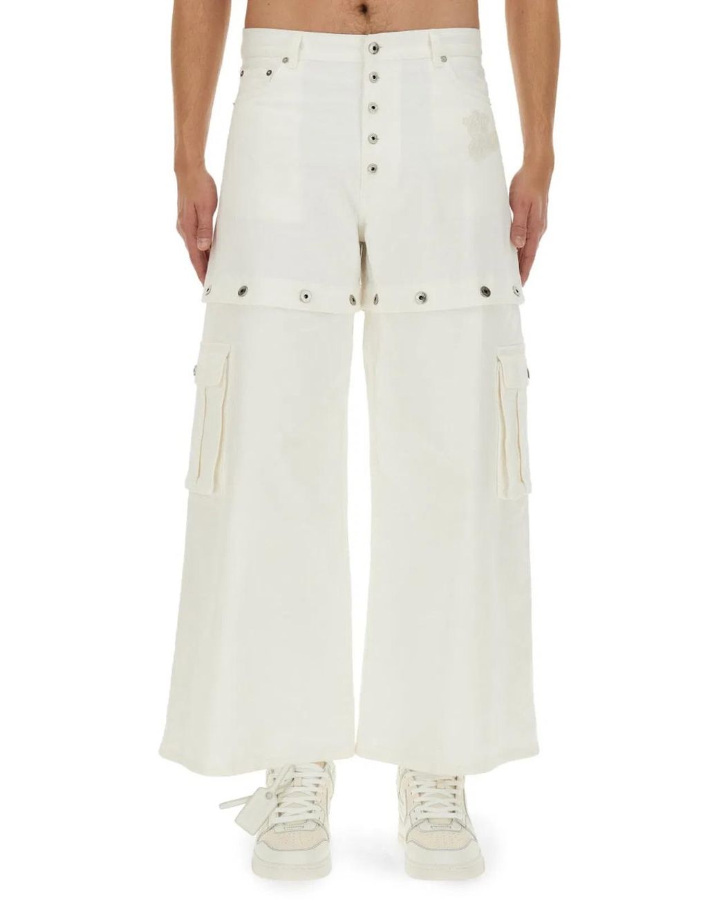 Off-White c/o Virgil Abloh White 90S Super Baggy Jeans for men