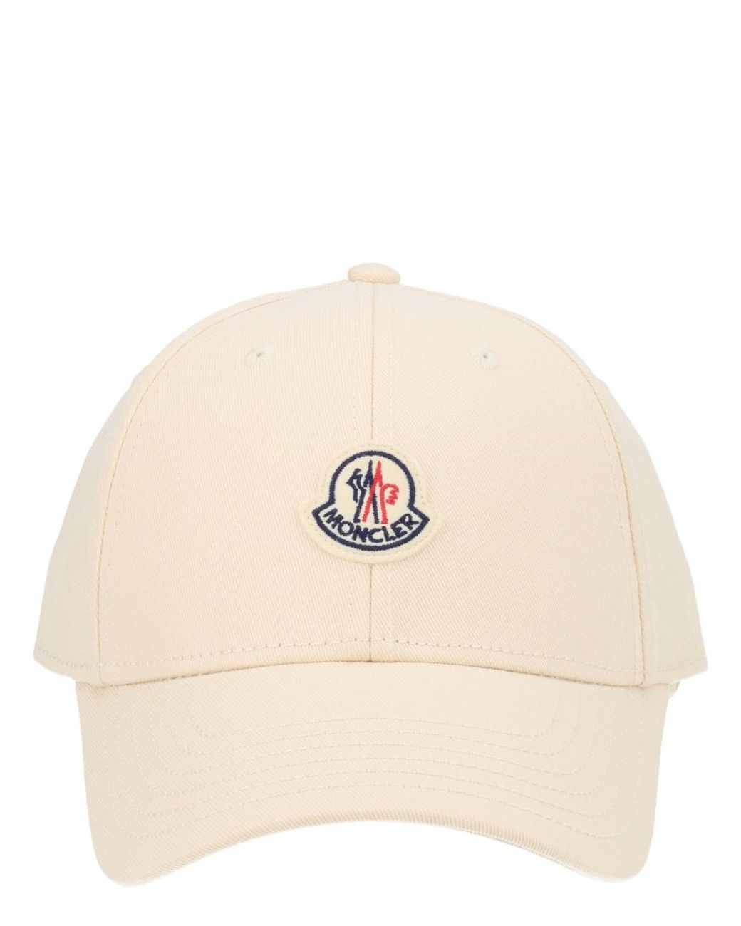 Moncler Natural Baseball Hat With Logo