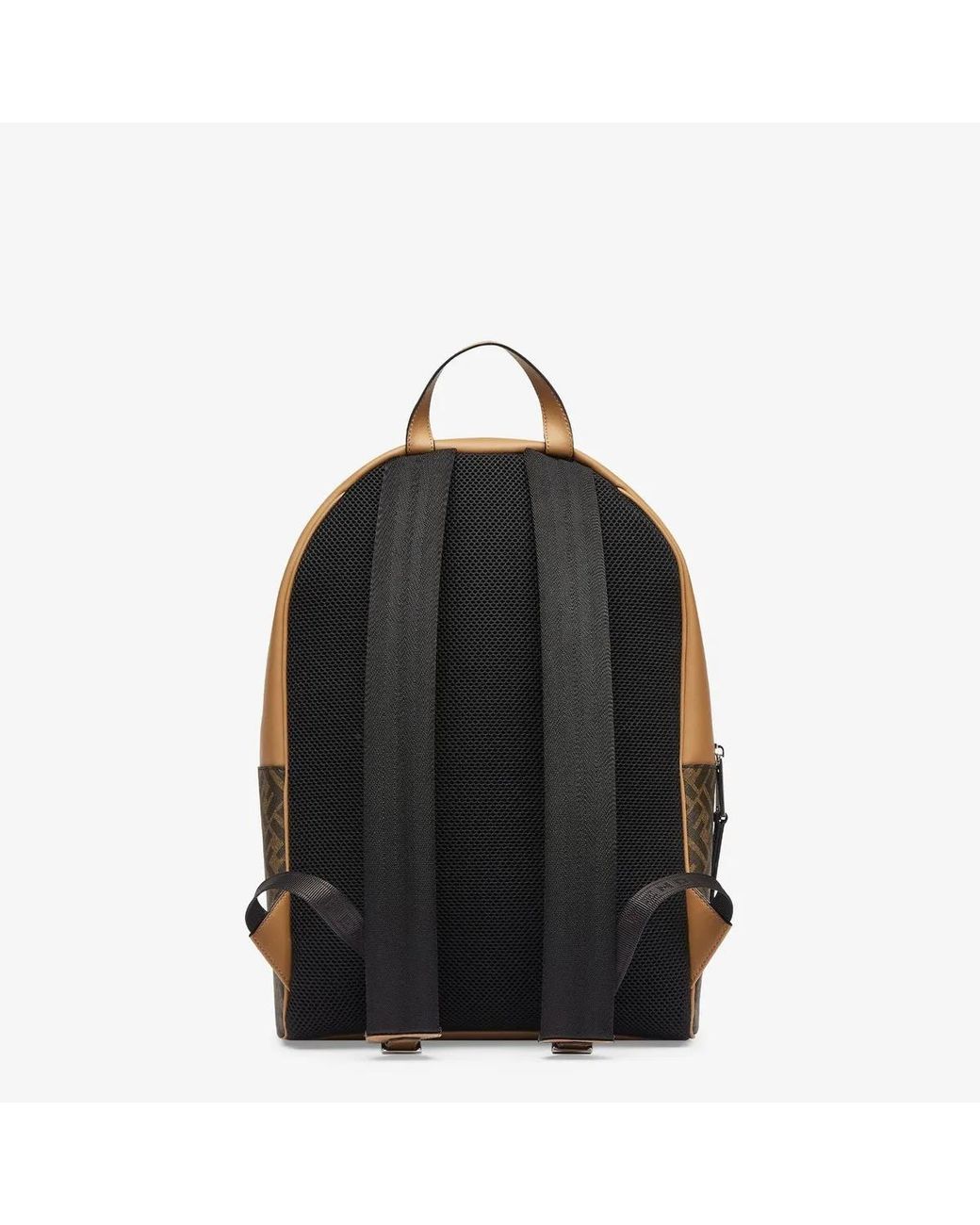 Fendi Metallic Monogram-Pattern Backpack for men