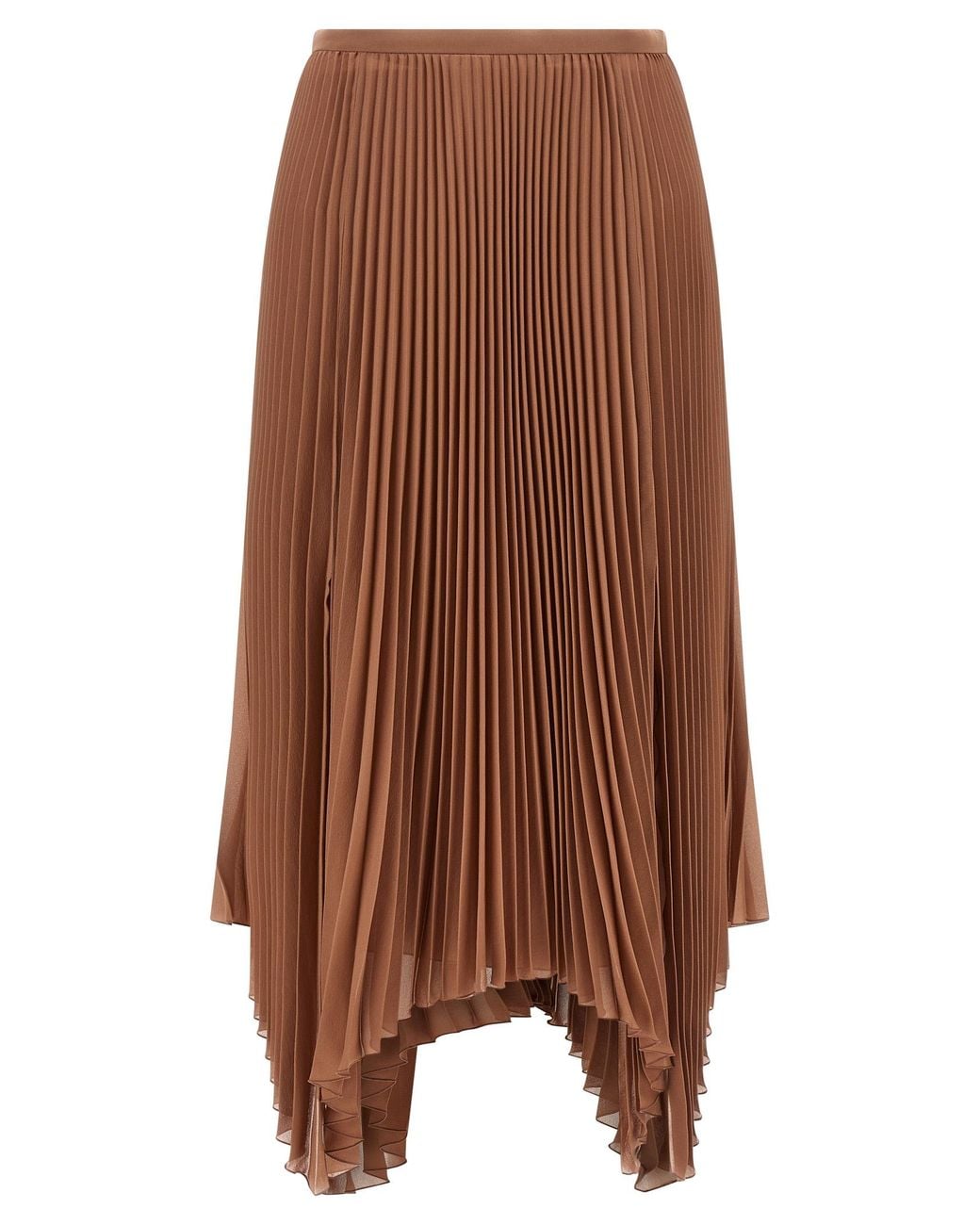 Valentino Garavani Brown Light Georgette Skirt