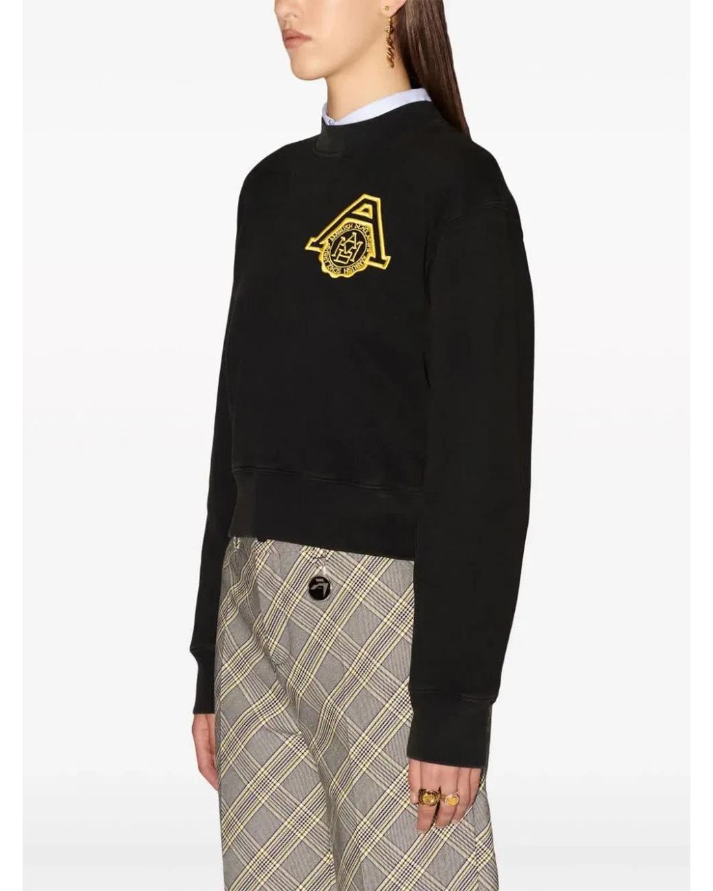 Ambush Black Scholarship Cropped Sweater