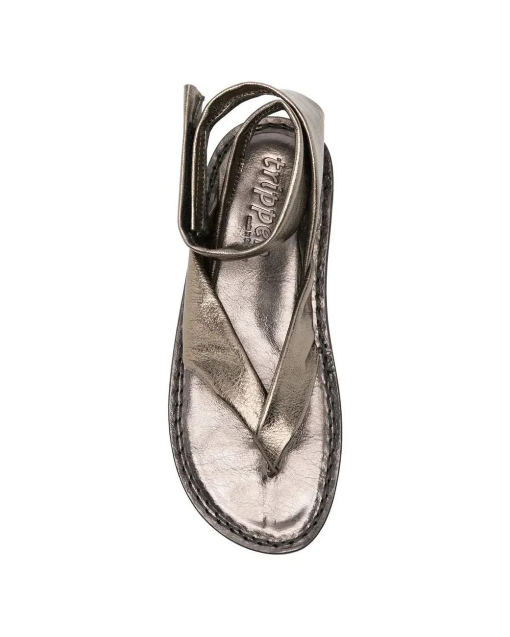 Trippen White "Sensual" Flat Sandals