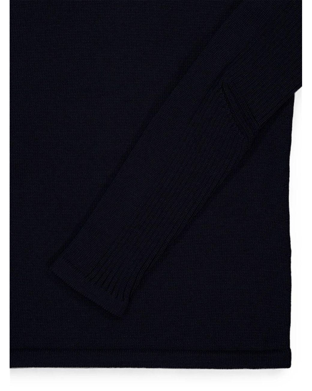 Prada Blue Virgin Wool Sweater for men