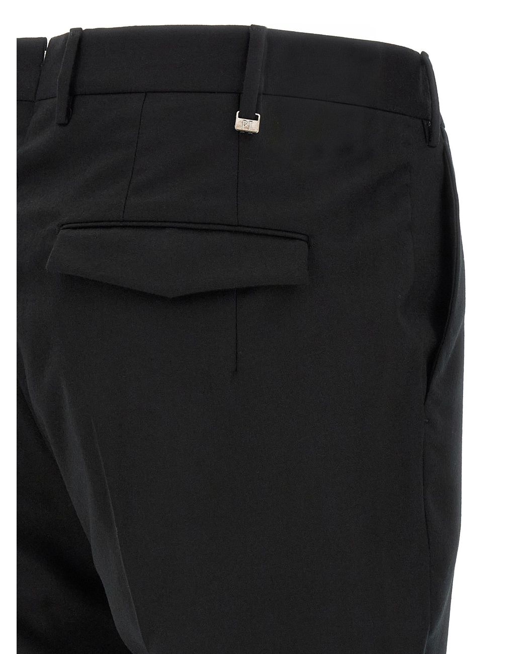 PT Torino Black 'Master' Pants for men