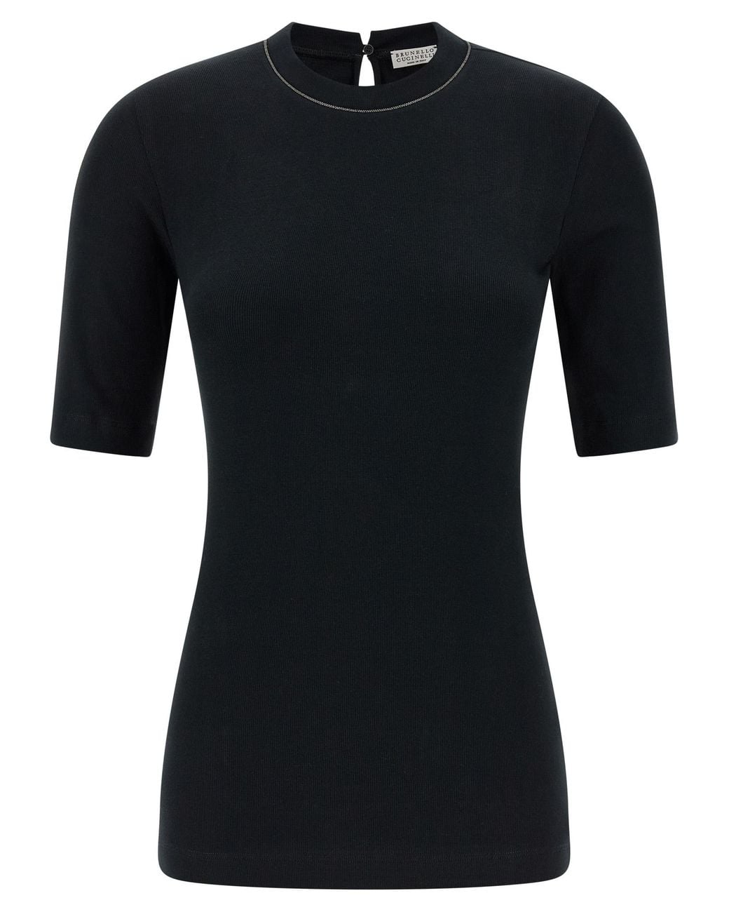 Brunello Cucinelli Black 'Monile' T-Shirt