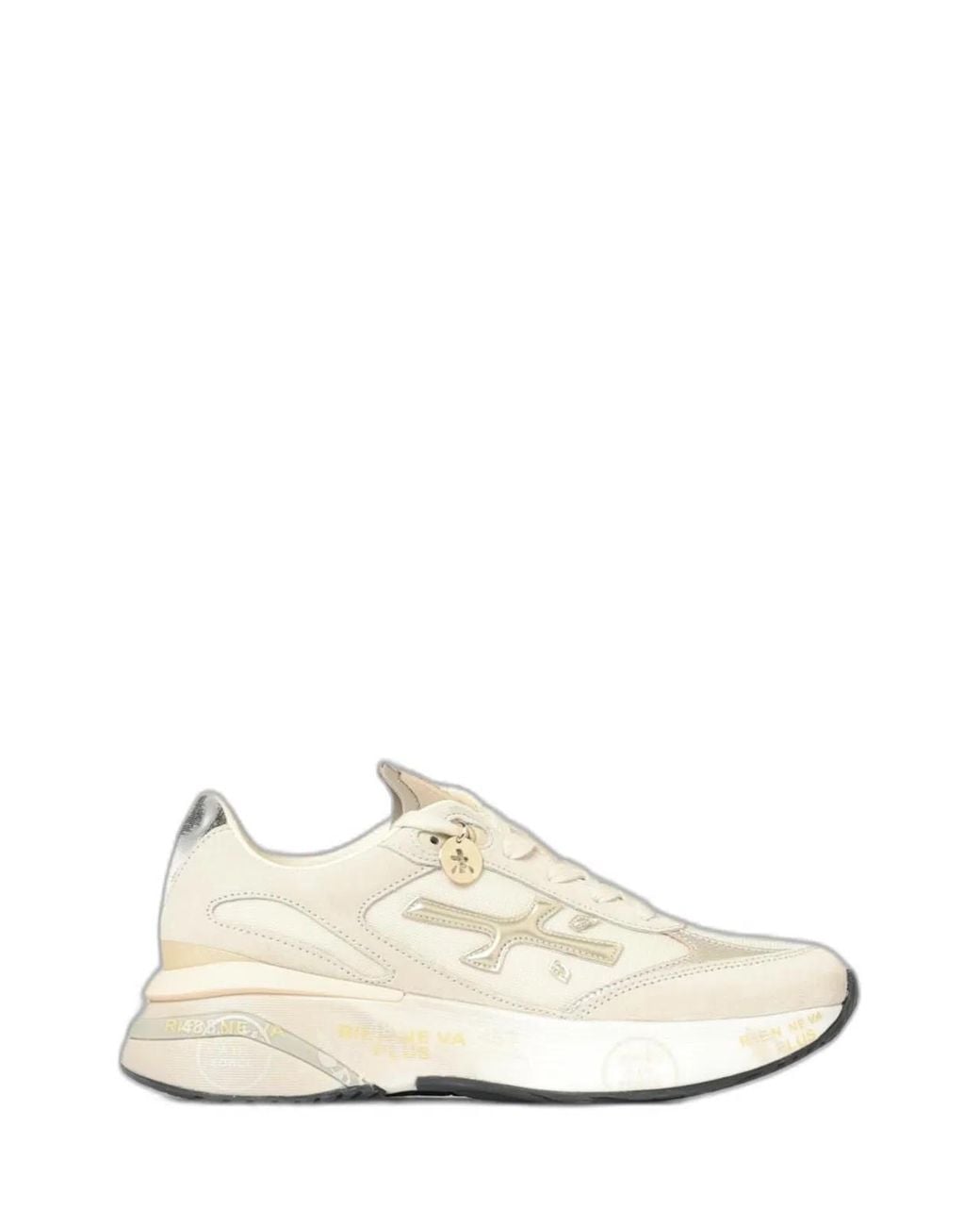 Premiata White Calf Leather Sneaker
