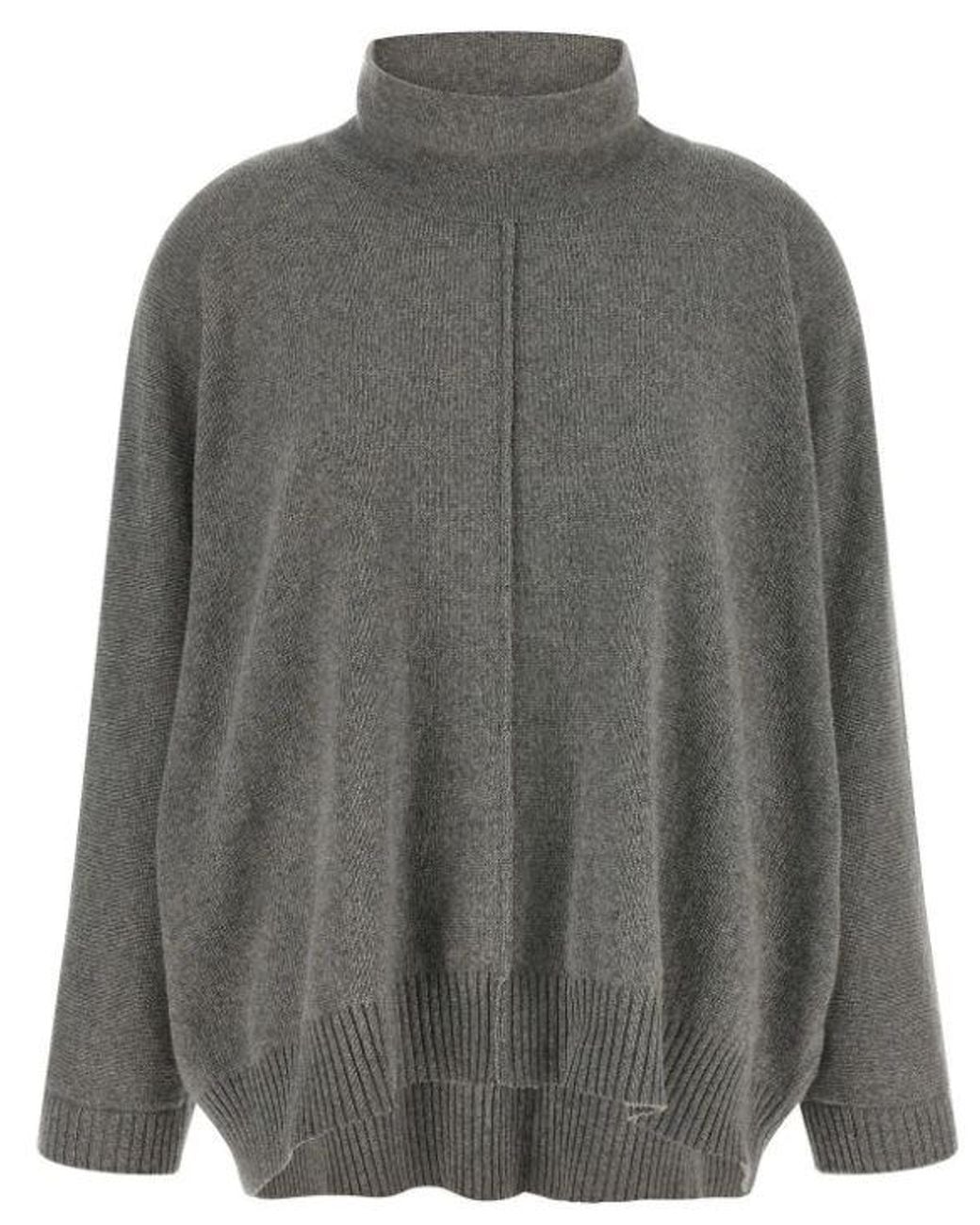 Alberta Ferretti Gray Alberta Ferretti Dark Cotton Sweater