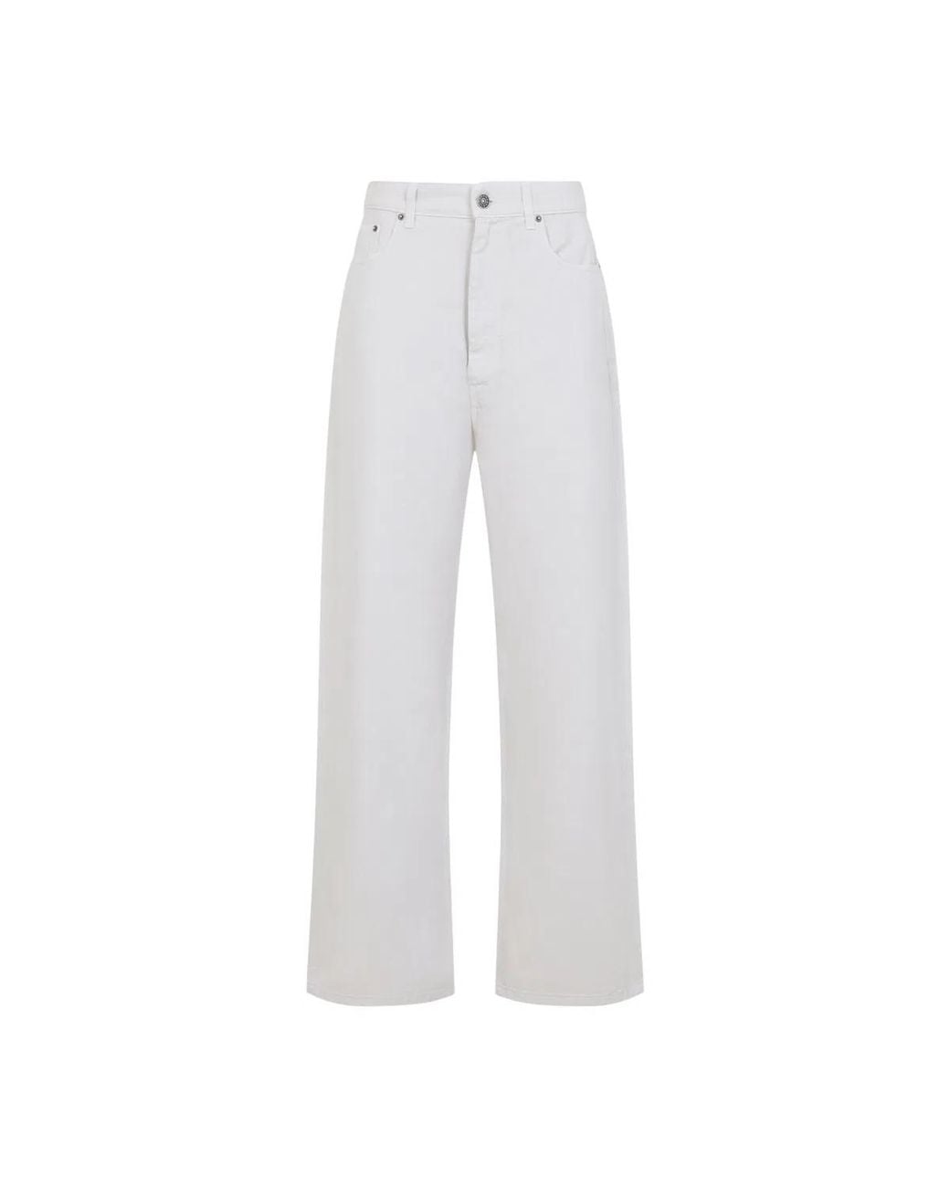 Phoebe Philo White Jean Drop Blanc Craie
