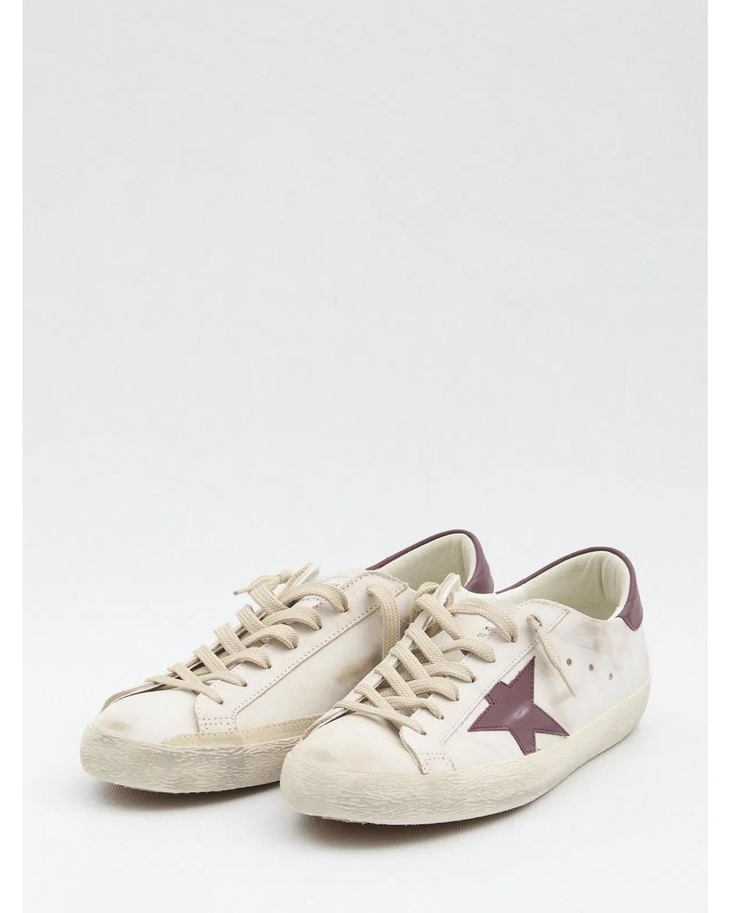 Golden Goose Deluxe Brand White Super Star Sneakers for men