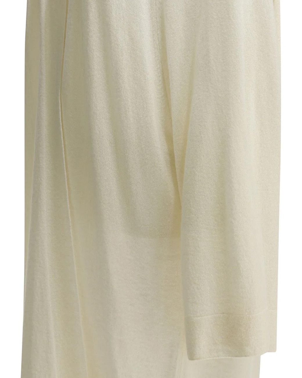 Sa Su Phi White Silk Blend Long Cardigan