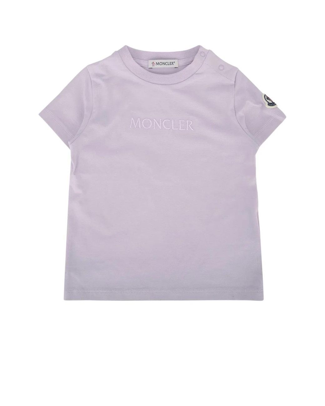 Moncler Purple Jr Ss T-Shirt