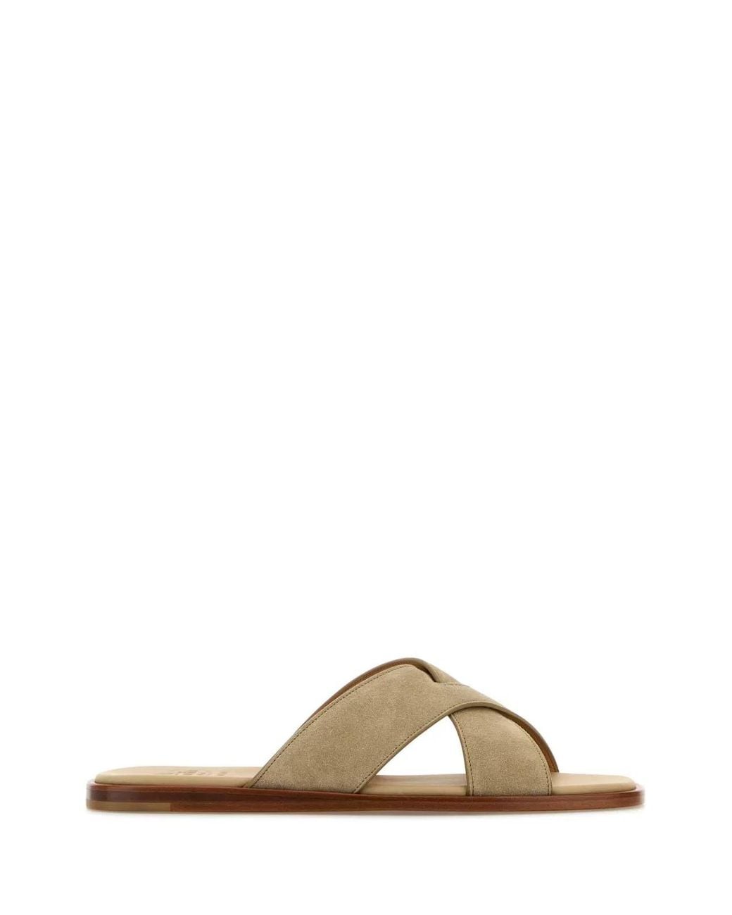 Church's Brown Sand Suede Slippers for men