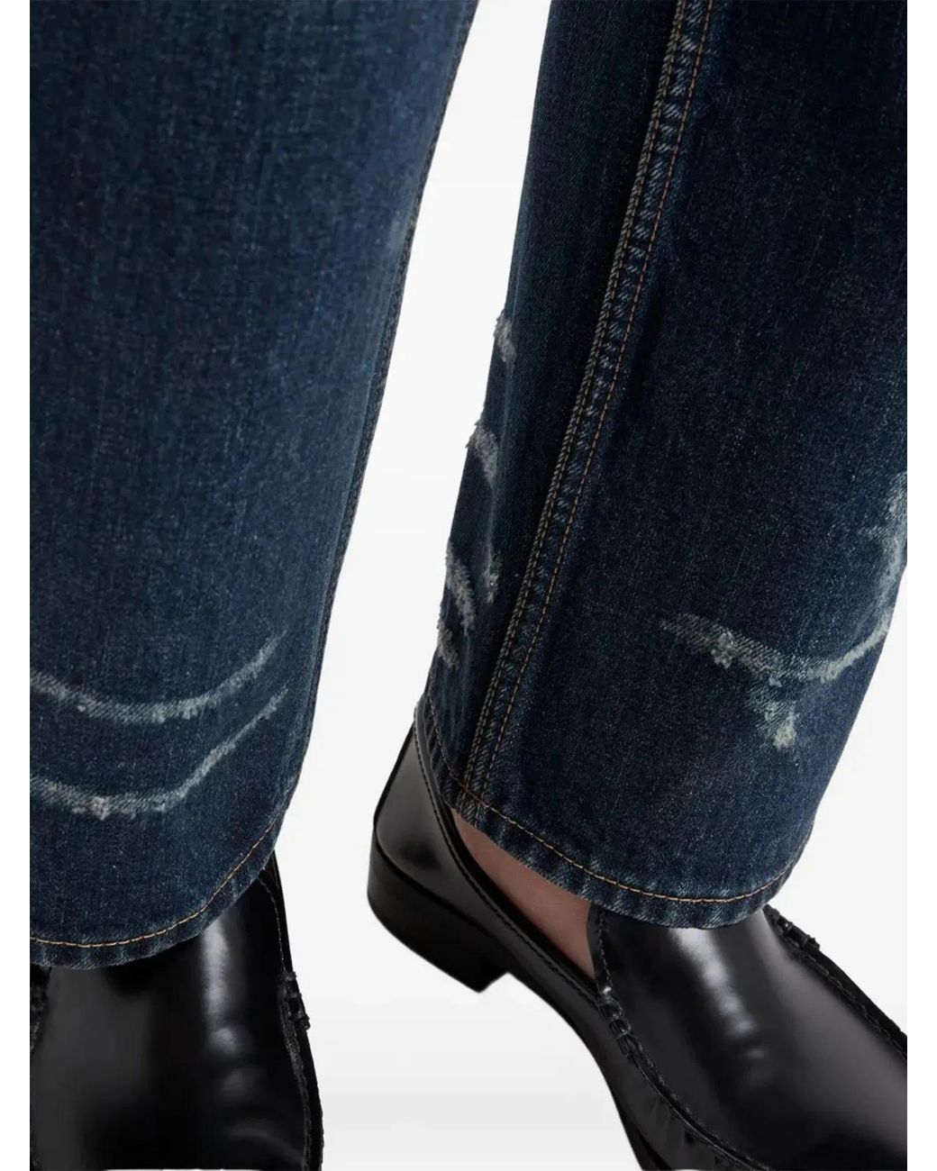 Prada Blue Cotton 5 Pockets