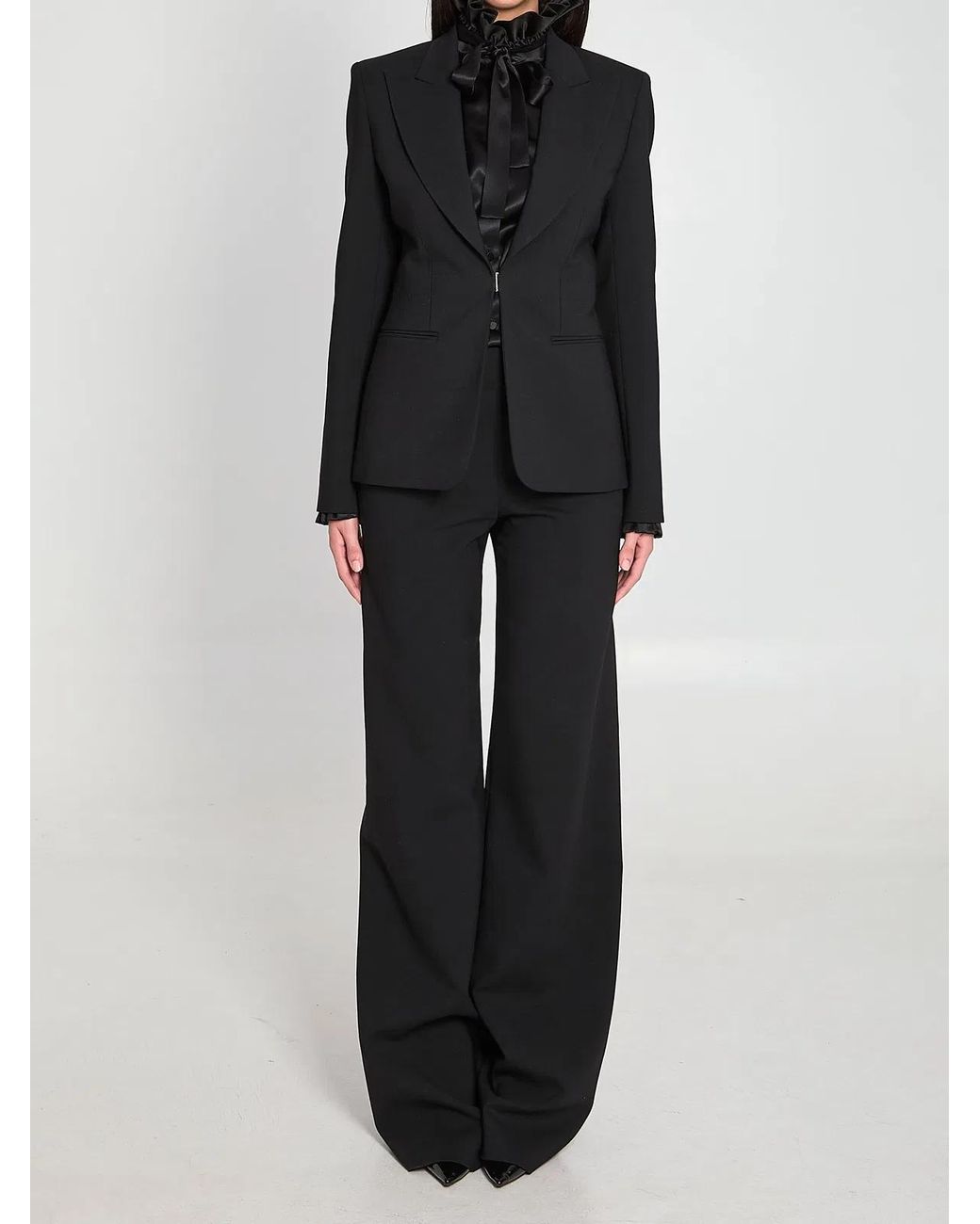 Gucci Black Technical Stretch Wool Jacket