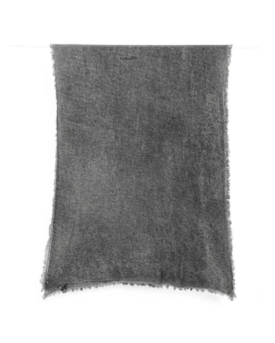 Avant Toi Gray Hand Painted Cashmere Scarf 185X90 for men