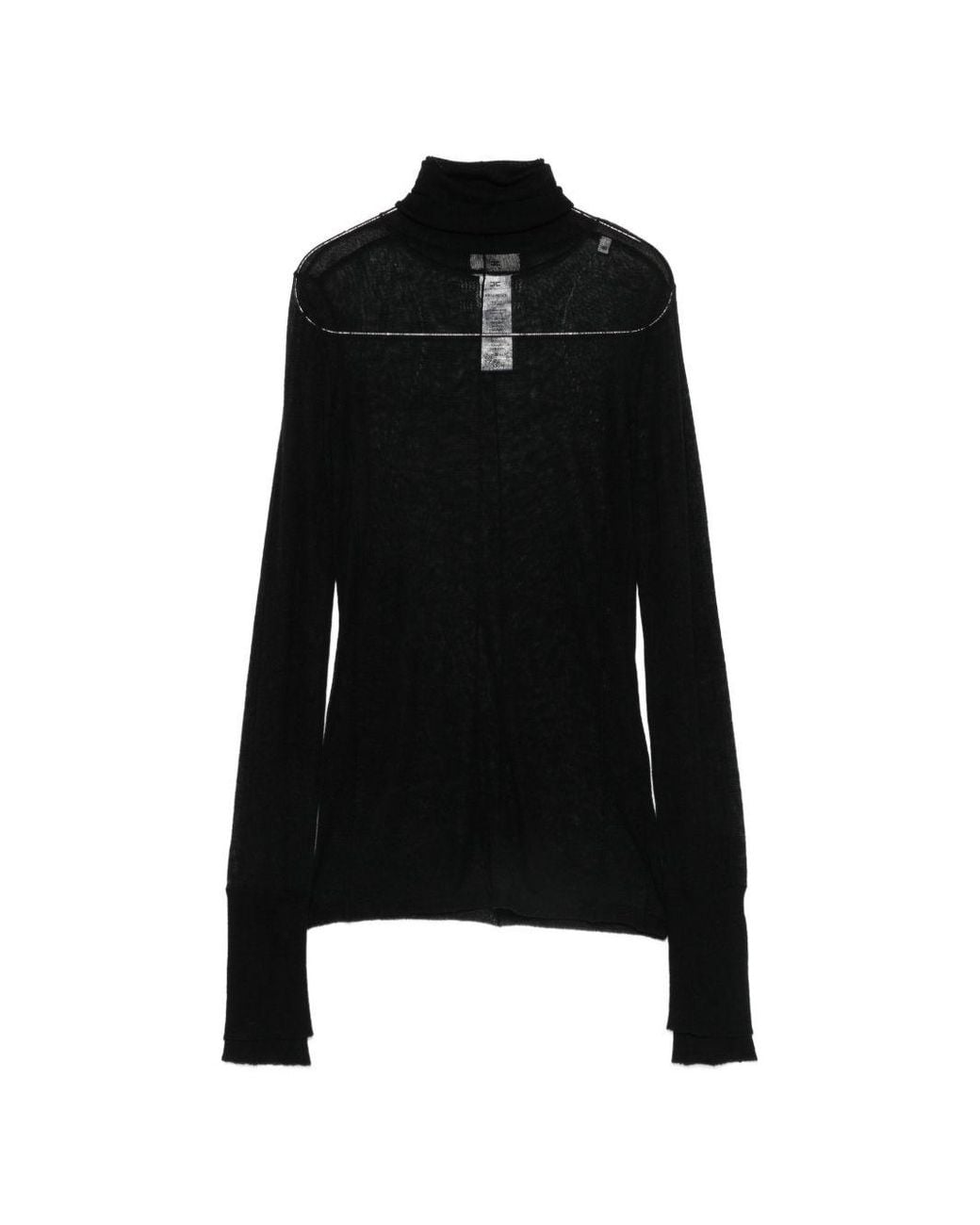 Elisabetta Franchi Black Logo Rack Cardigan