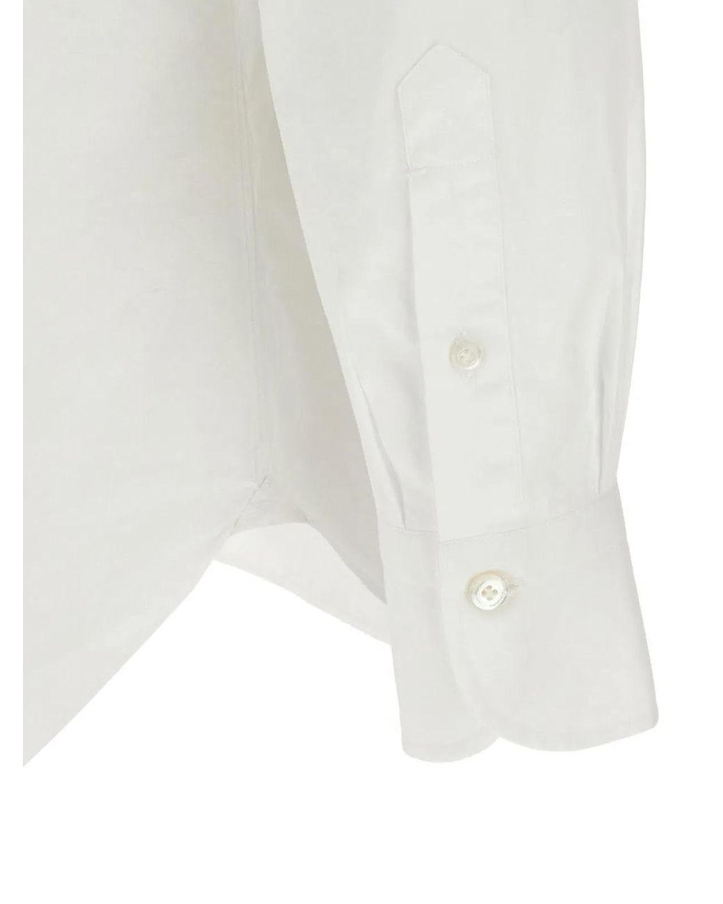 Finamore 1925 White Cotton Shirt